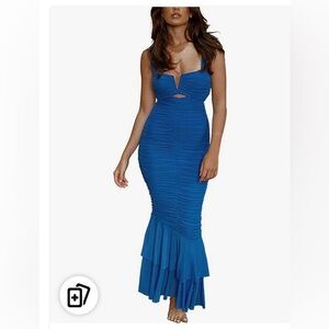 Elegant Blue Evening Gown